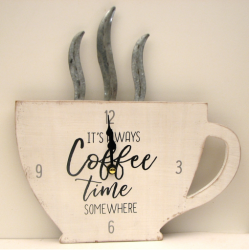 It's Always Coffee Time Somewhere Clock