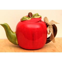 Ceramic Apple Tea Pot
