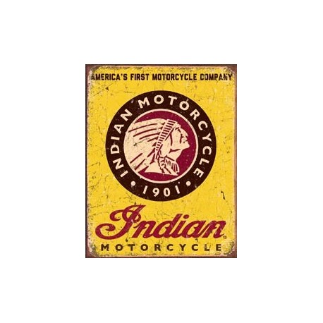 Tin Sign Indian Motorcycles Since 1901