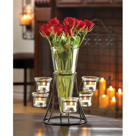 Circular Candle Stand Centerpiece Vase
