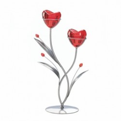 Two Hearts In Bloom Candle Holder