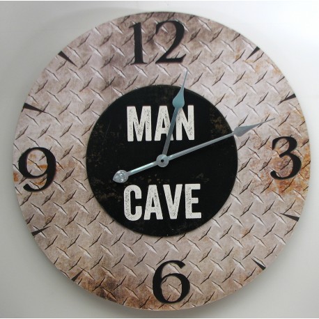 MAN CAVE Wall Clock